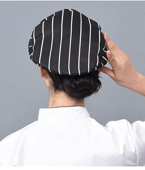 kzoh厨师帽贝雷帽男女服务员前进帽鸭舌帽酒店饭店厨房帽子工作帽批发
