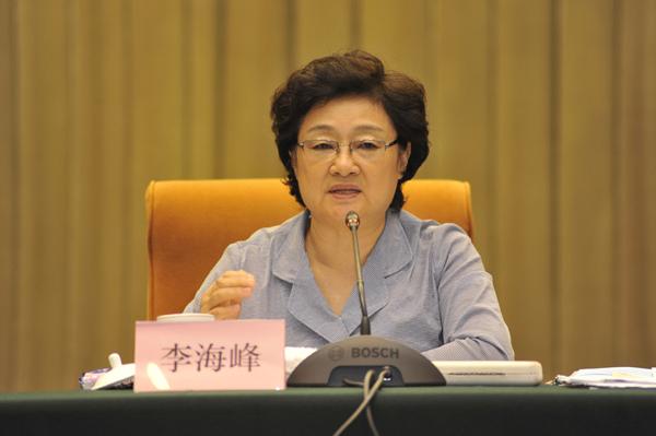 李海峰主任在会上发表讲话会议现场
