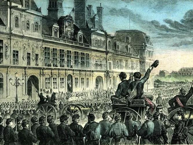 巴黎公社成员宣布自治.