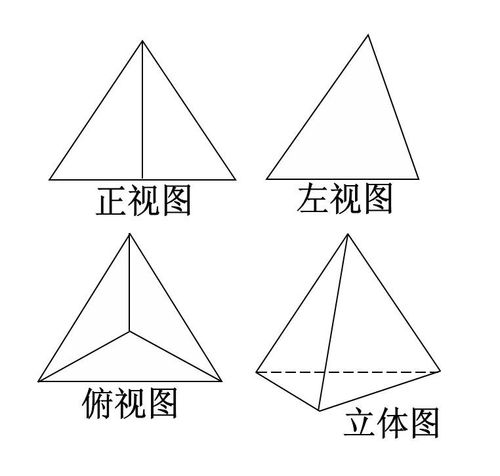 正视图为等腰三角形的三棱锥,其测视图是什么?