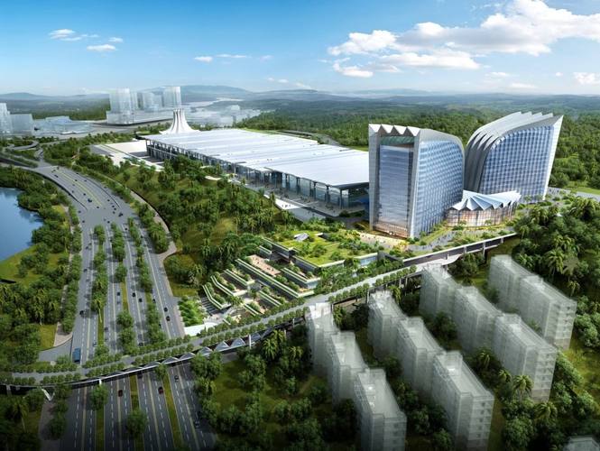 哈尔滨轨道屏南宁国际会展中心与周围商圈相呼应打破孤岛效应