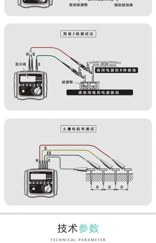日本共立/kyoritsu克列茨安规测试仪 接地电阻/回路电阻/绝缘电阻