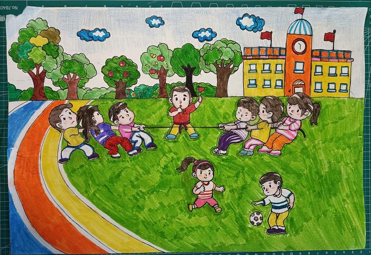 大宝贝幼儿园毕业作品——《我心中的小学生活》|插画|儿童插画|涵映