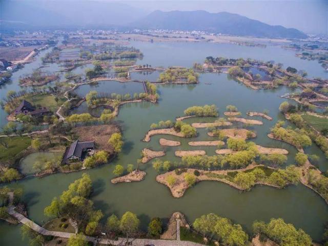 湿地总面积5000亩位于浙江湖州市长兴县西太湖区域长兴图影湿地公园