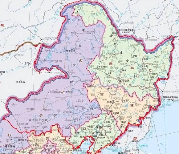 东北三省地图全图高清版