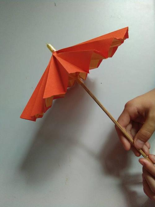 用彩色折纸折小雨伞 手工折纸大全-蒲城教育文学网