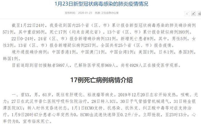 前夜武汉新型冠状病毒传播时间线详解117专栏