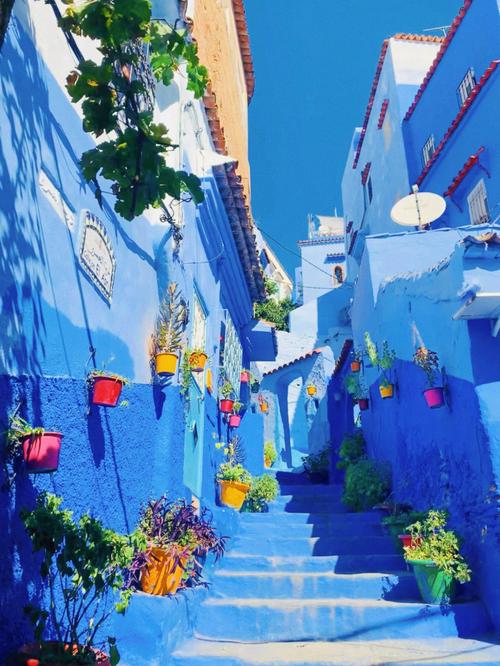 摩洛哥旅行舍夫沙万童话般的蓝白小城60