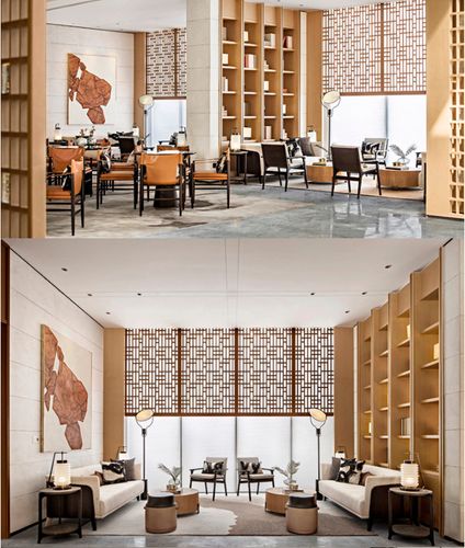 38套新中式风格售楼部办公室样板间室内设计实景效果图合集参考资