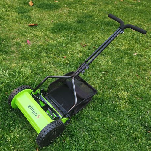 新款12寸割草机家用小型无动力手推别墅小花园艺草坪修剪除草打草
