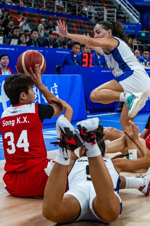 (成都大运会)篮球——女子预赛:中国队战胜葡萄牙队迎