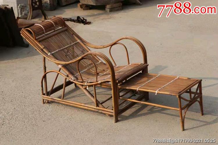 民国时期,竹子,躺椅