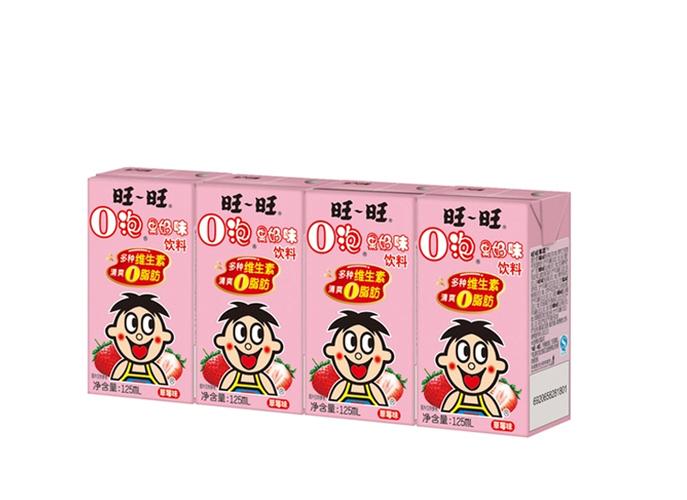 旺旺o泡果奶草莓味125ml*4盒