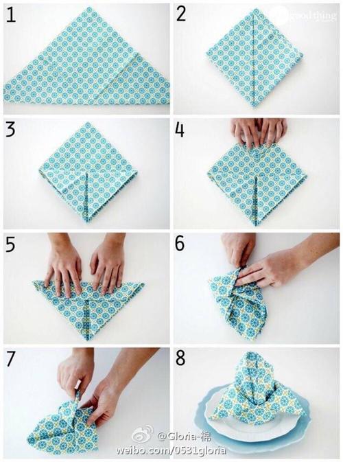 餐巾折法