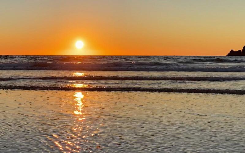 海边唯美日落风景视频素材