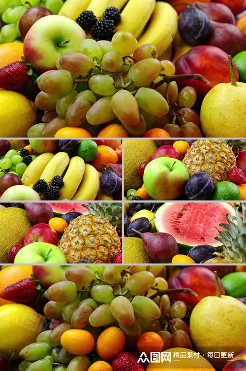 超清实拍各种美味热带水果视频素材