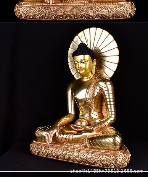 纯铜释迦牟尼佛像25岁等身佛藏传密宗印度菩提伽耶等身像佛堂摆件