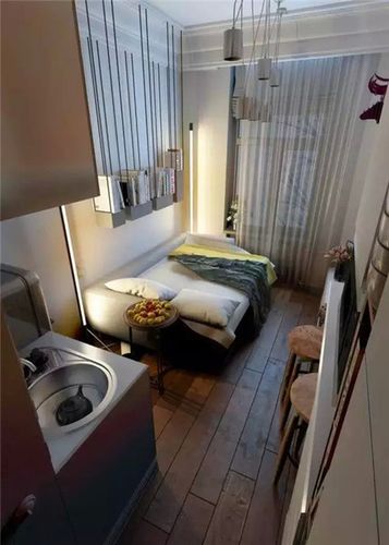 15平米卧室装成一室一厅一厨一卫 小户型的华丽变身