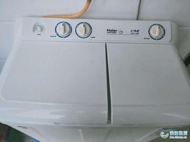 150元出售海尔8kg小神螺双缸洗衣机,家中正常使用,除脱水