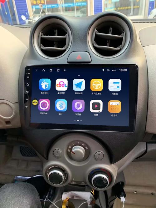 适用于日产玛驰 rcmicra中控屏导航改装显示屏车载安卓智能大屏高清