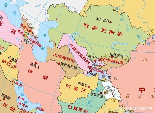 中亚国家与中国新疆同源跨国民族人口对比表