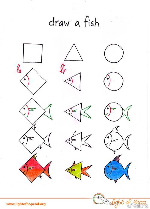 来几个三角形,正方形,圆形组成的简笔画