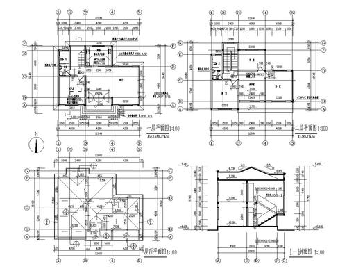 别墅 高度类别:多层建筑 地上层数:2层 图纸深度:施工图 民用建筑设计