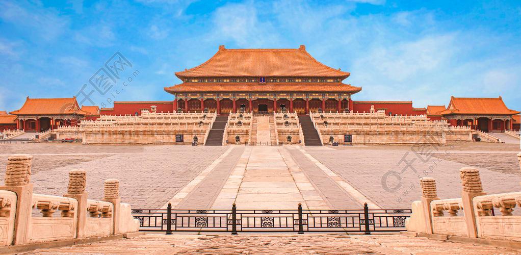 北京故宫紫禁城太和殿全景图片