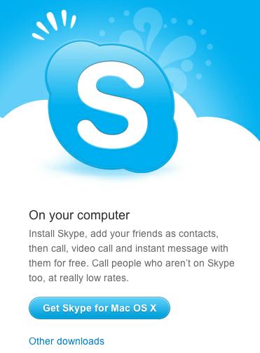 skype将会自动下载.