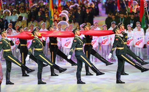 高清图:第七届世界军人运动会在武汉开幕