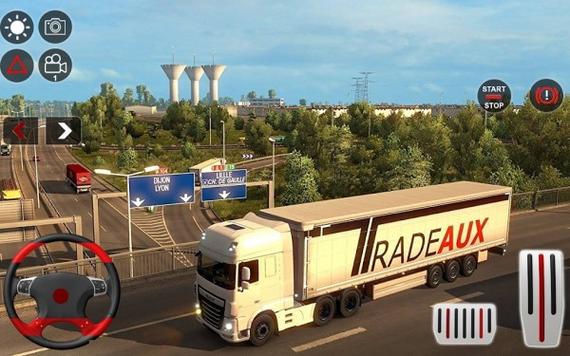 游戏里玩家可以自由驾驶欧洲卡车在公路上行驶,游戏为你模拟出超真实