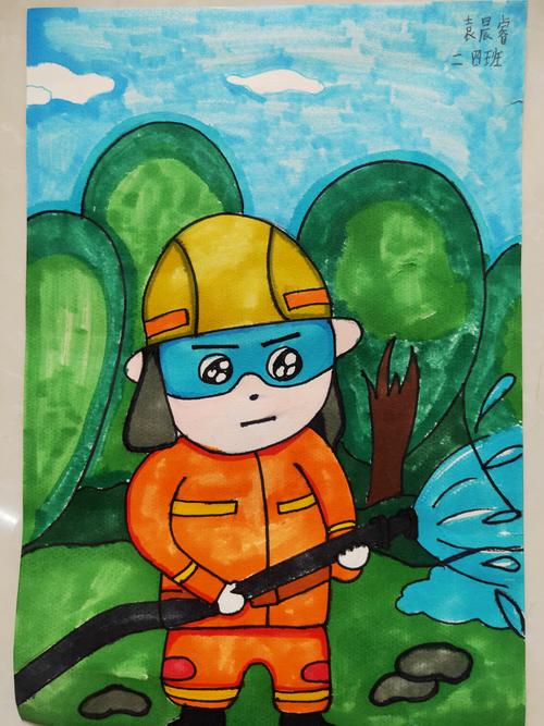 从我做起(一) ——胜利小学一二年级消防安全绘画展