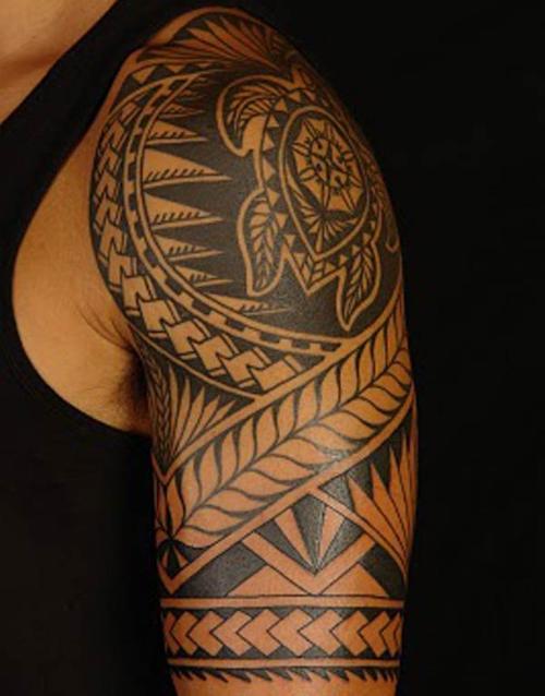 男士夏威夷部落纹身