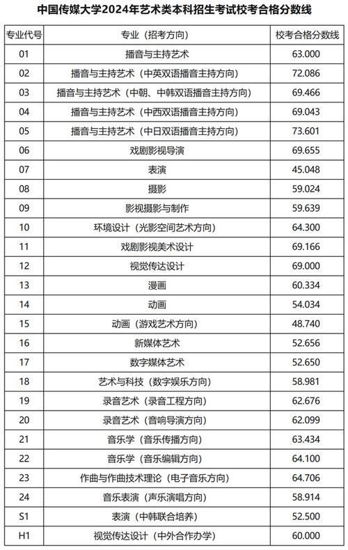 2024年中国传媒大学国际本科(预科)(北京校本部)面向全国艺考生限额