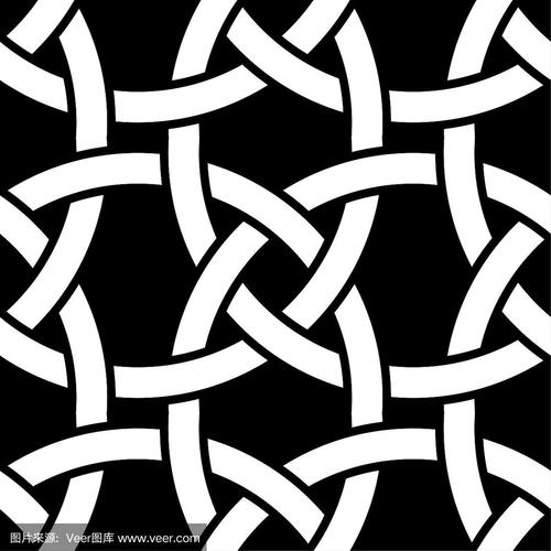 几何形状,四方连续纹样,黑白图片,边框,艺术