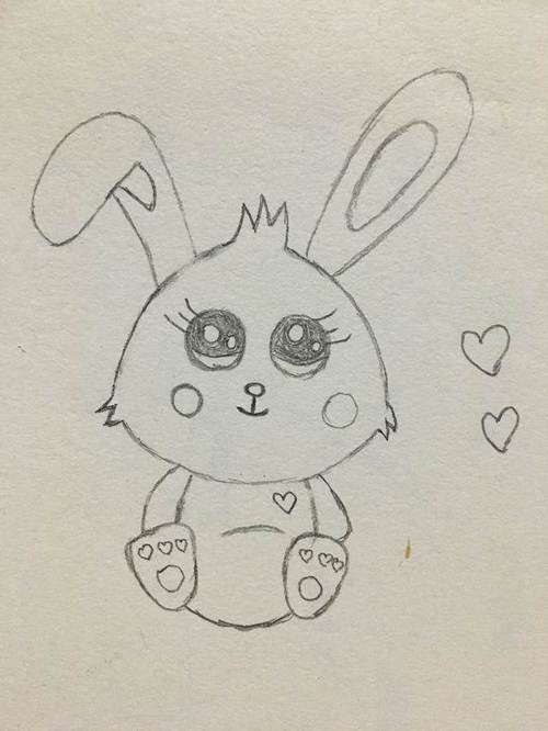 拟人的卡通可爱小兔子简笔画小兔子简笔画大全可爱可爱的小兔子动物简