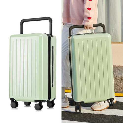 新中置宽拉杆行李箱女登机箱20寸男大容量高颜值小巧轻便旅行箱24