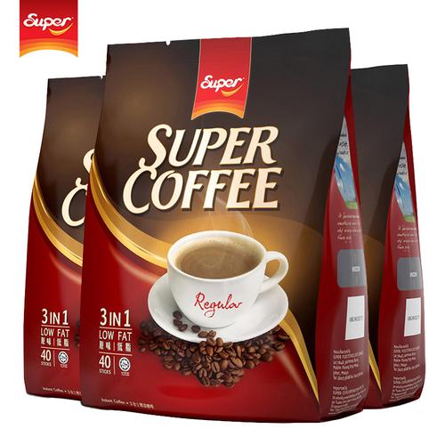 咖啡super马来西亚进口超级经典原味三合一提神学生速溶咖啡