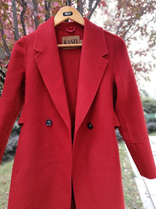 特价羊绒大衣红色女中长款2017新款_双面羊绒大衣女中长款韩版2017