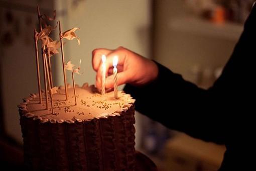 小清新的生日蛋糕唯美意境图片