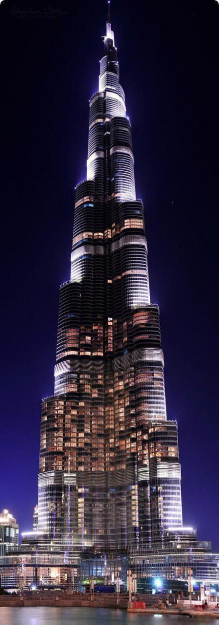 世界最高建筑——阿联酋迪拜塔,160层,高828米,人类历史上首个高度