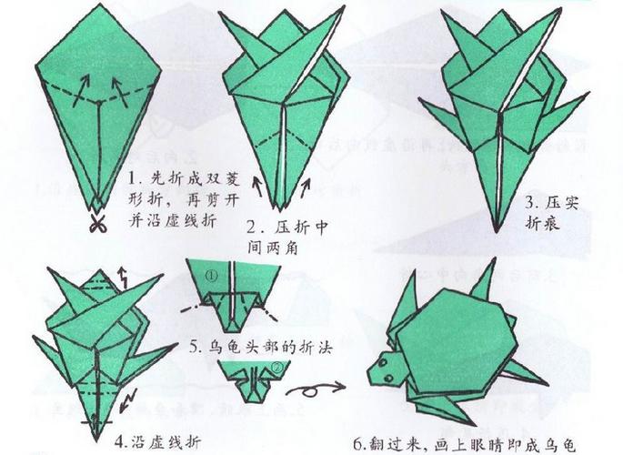 手工折纸:乌龟