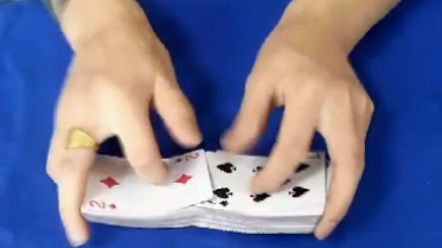 扑克牌花式洗牌技巧教学手法方法教程