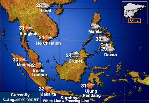 印度尼西亚 天气温度图