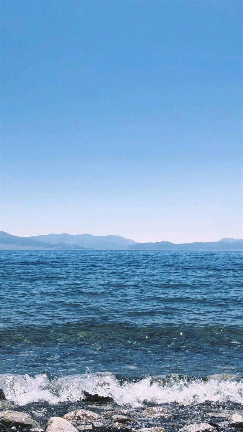蓝色海滩风景壁纸-蔚蓝海滨风光高清手机壁纸 版(暂未上线) - jz5u