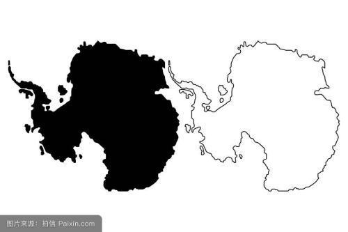 南极地区轮廓图简笔画