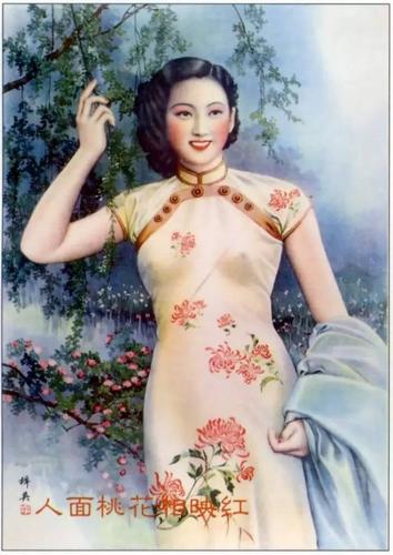 老上海年画,民国美女竟如此风情万种!