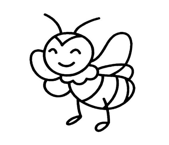 简笔画蜜蜂图片大全可爱
