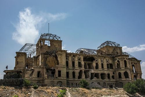 毁坏,遗址,老,皇宫,宫殿,喀布尔,阿富汗