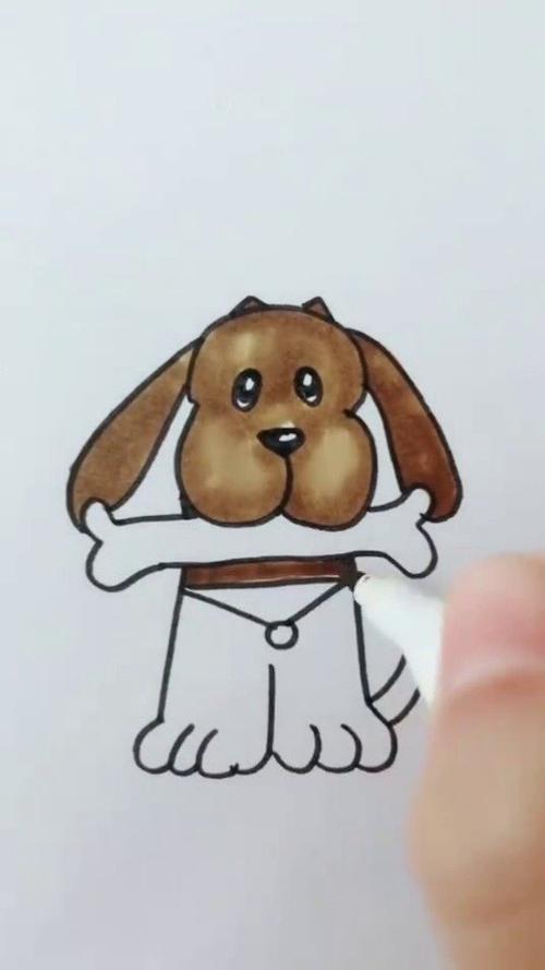 超可爱的简笔画用数字661画哈巴狗看出来用了几个数字吗